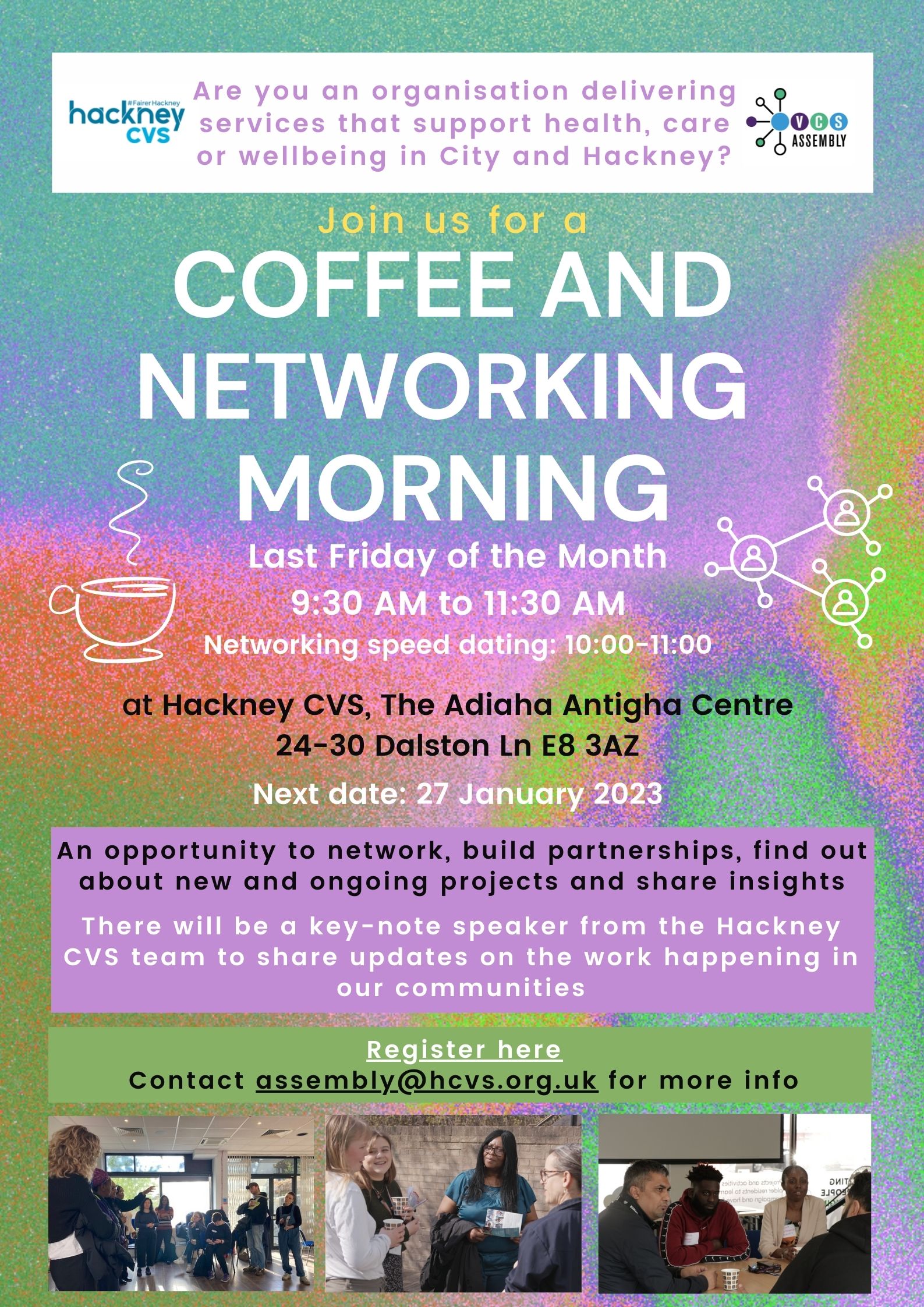 Hackney CVS Coffee and Networking Morning Hackney CVS